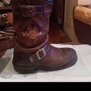 Harley-Davidson Brown Classic Leather Boots
